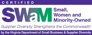 SWaM logo for Small, Women-owned, and Minority-owned Business